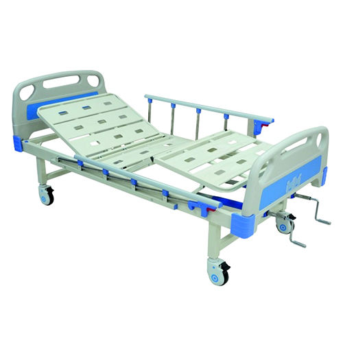 FOWLER COT Hospital Bed WITH ALUMINIUM RAILINGS ABS BOARDS AND CASTORS