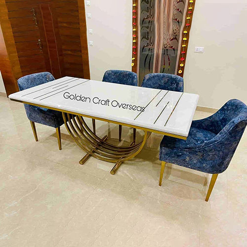 Modern Contemporary Dinning Table Set With Chairs - Brand Name: Golden Craft Overseas