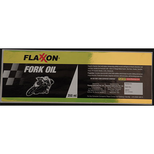 Multicolour Fork Oil Label