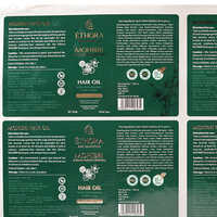 Hair oil labels