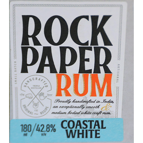 Rock and Paper coastal white labels