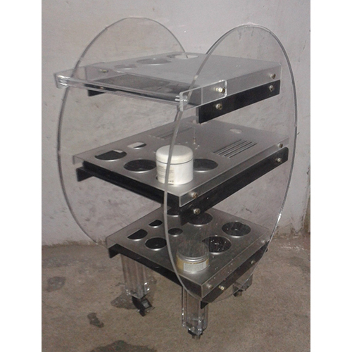 Acrylic Round Trolly