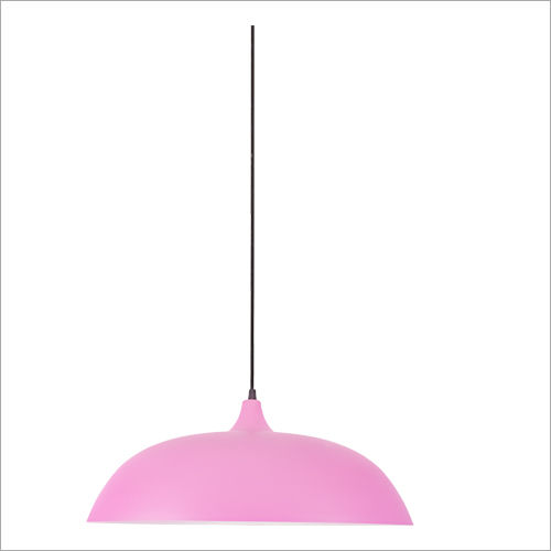 Pink Retro Half Round Pendant Light