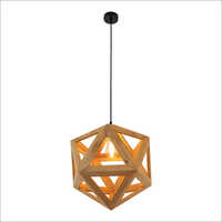 Wooden Pendant Light - Brown Wooden Finish, Bright 1-bulb Design | 6-month Warranty