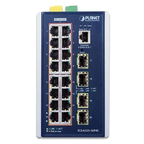16 Port Managed POE Switch