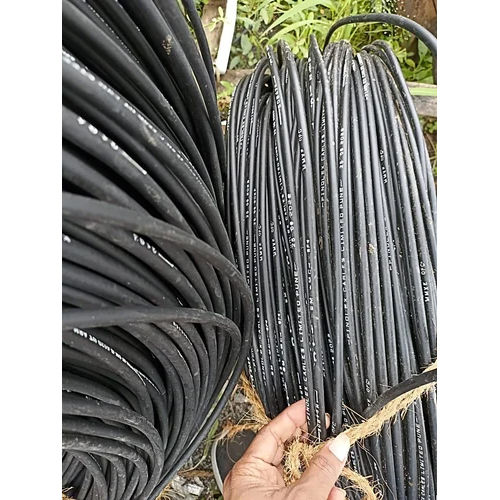 Black Armoured Fiber Optic Cable For Industrial Use