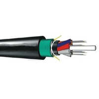 6 Core Single Mode Armored Fiber Optic Cable - Armoured, 100 M Length, 2 Core, Pvc Material, Black Jacket | Ideal For Networking And Connectivity