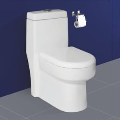 730x390x650mm One Piece Toilet - Ceramic Structure, White Finish | Dual Flush System, Soft-Close Seat, Easy to Install and Maintain