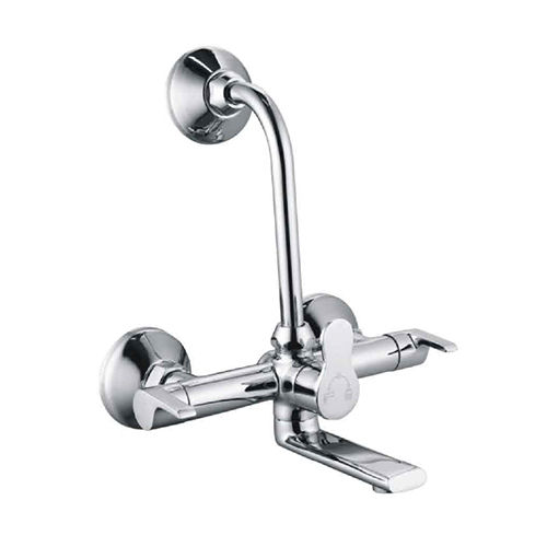 Silver Choco Collection Wall Mixer With Bend