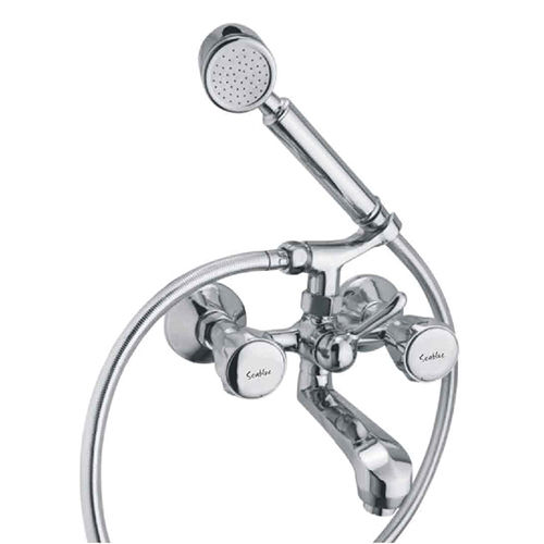 Silver Continental Collection Wall Mixer With Crutch