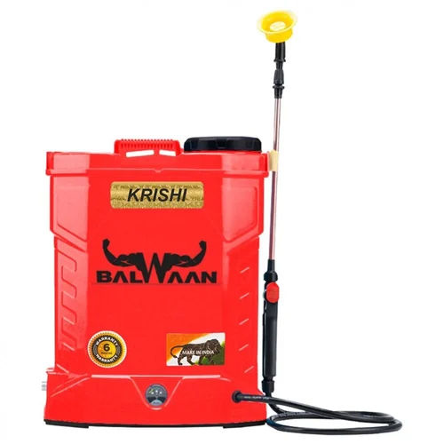 Multicolored 12V 12A Balwaan Double Pump Power Sprayer