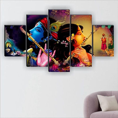 Radha Krishna Flute Wall Frame Application: Commercial