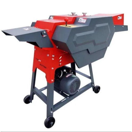 Red Riga-Italy Chaff Cutter Heavy Duty With 3Hp Motor