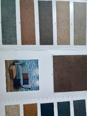 Leather Suede 4004 Sofa Fabric - 350 GSM Durable Suede Material with Velvet-Like Texture for Stylish Sofa & Cushion Upholstery