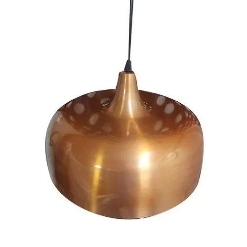 Brown 350Mm Brass Hanging Light
