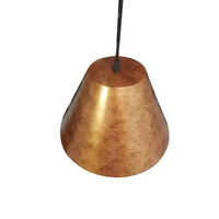 Copper Hanging Light - 300mm | Elegant Brown Metal, Round Design, Electric Power Source, Bright Warm Light, Versatile For Ceiling Or Wall Sconce
