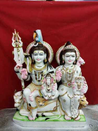 Marble Shiv Parvati Moorti