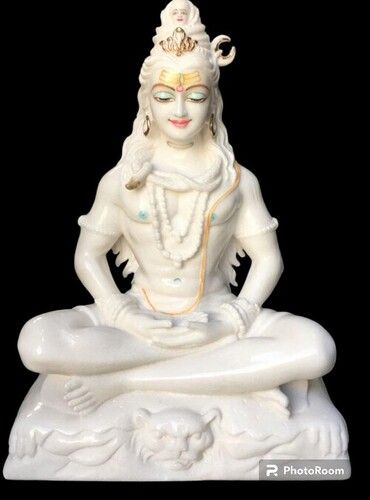 Marble  Aadhinath Shiv Moorti