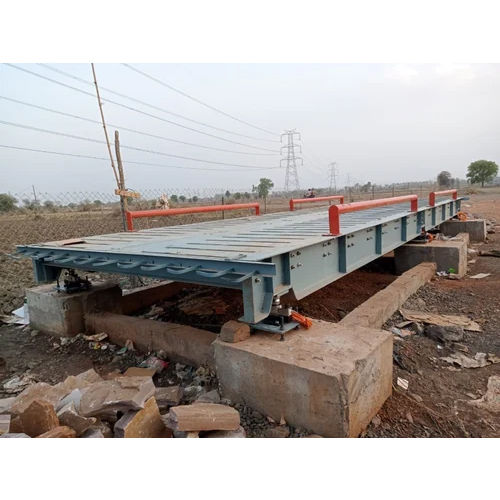 Blue Pitless Type Trailer Weighbridges