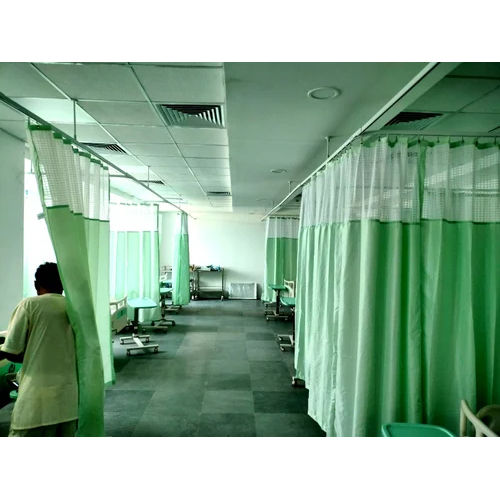 Hospital Curtain Track - Aluminium, 12', 16', 18', & 20' Lengths | White Color, Versatile Application for Healthcare Environments