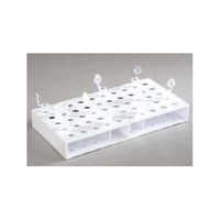 Micro Centrifuge Tube Rack - Abs Plastic, White Color Code | Industrial Laboratory Use