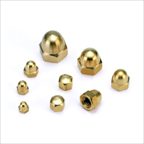 Round Brass Dome Nut