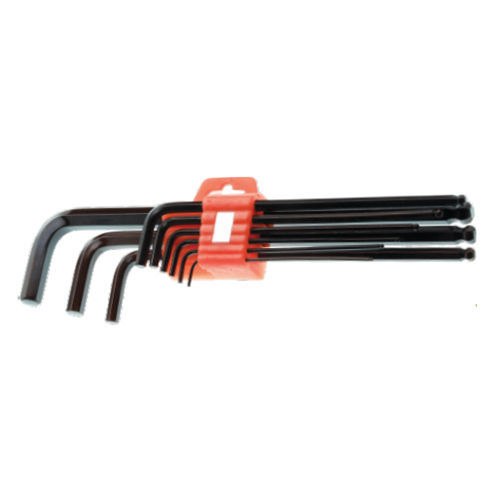 Model No. HBLK-200 9 Pcs. Extra Long Ball Ended Allen Key set with Plastic Holder