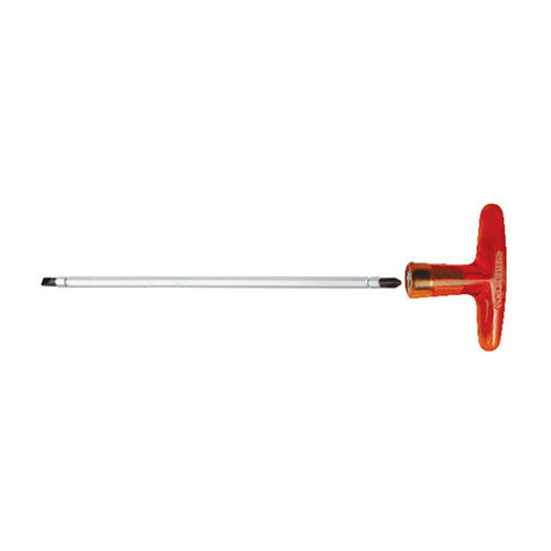 2 in 1 Reversible T-Handle Screw Driver with Hexagon Rod and Extra Hard Tips