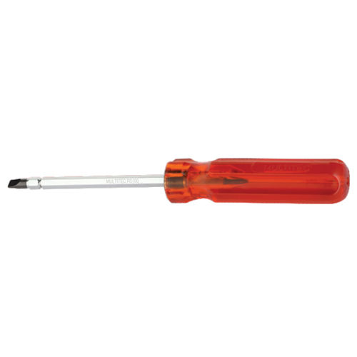 Red 2 In 1 Reversible Screw Driver With Hexagon Rod And Extra Hard Tips