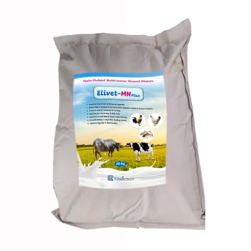 Elivet Mn Plus Metho Chelated Multivitamin Mineral Mixture Application: Fodders