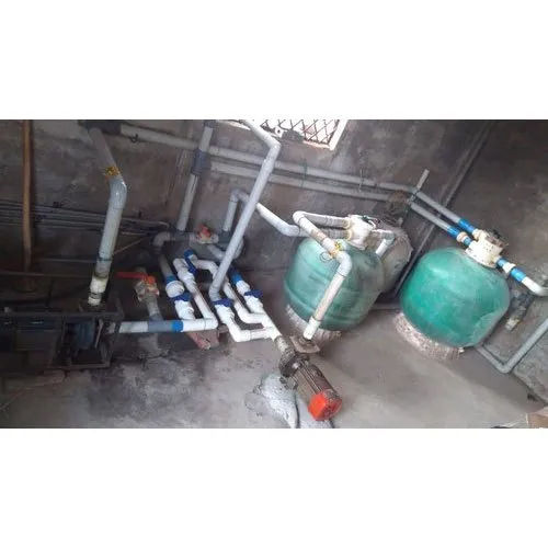 Swimming Pool Filtration System - FRP Material, Full Automatic, Higher Purity Level | High Quality & Durable, Electric Drive Type, Ground Water Compatible