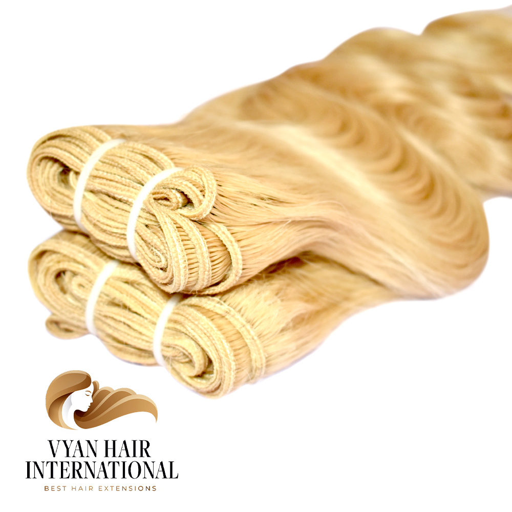 Wholesale Cheap Raw Virgin Blonde Remy Human Hair 8-30 Inches Body Wave Hair Extensions