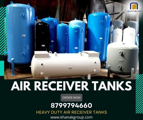 White Air Receiver Tank at Best Price in Faridabad Khanak Engineering Solutions