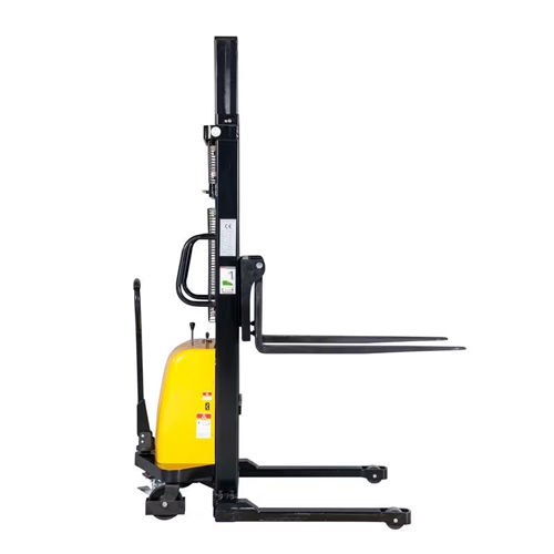 Yellow-Black Battery Operated Wide Leg Stacker