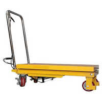 Manual Scissor Lift Table - Heavy Duty Mobile Scissor Lift, 4000mm Max Lifting Height, 4 Ton Capacity, Strong Durable Design, Easy to Operate, Yellow-Black Finish