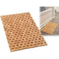 Bamboo Floor Mat - PVC Multicolour, Washable Coir Square Mat | Modern Design, Various Sizes