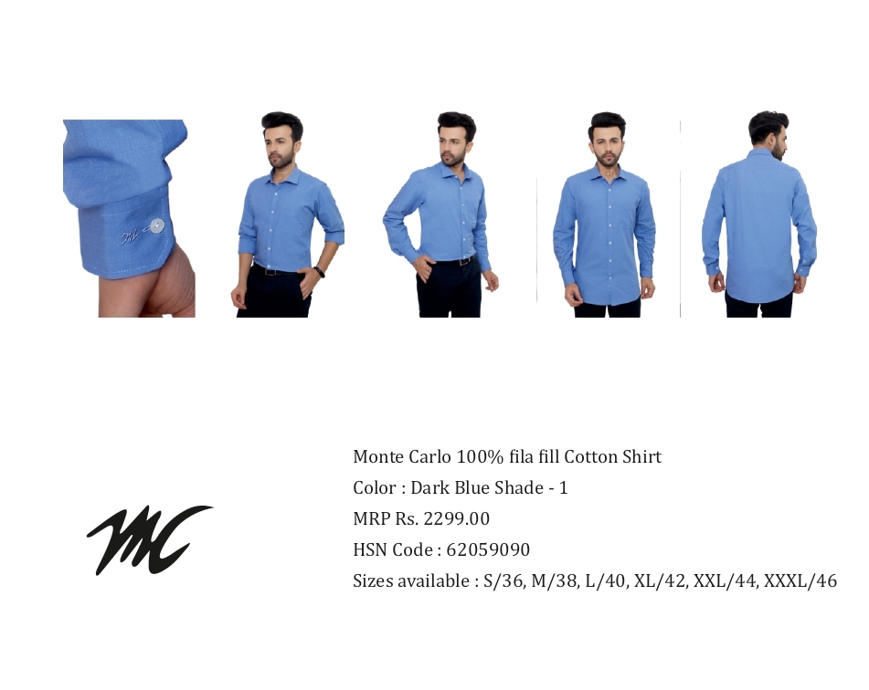 MONTE CARLO  BLUE SHIRTS