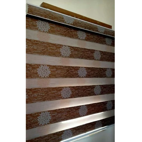 Brown Printed Zebra Blinds