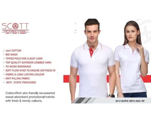 Scott White Polo T-Shirt