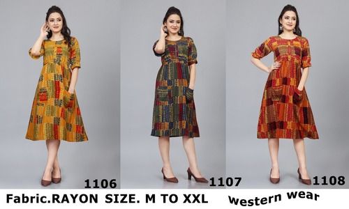 western wear kurti