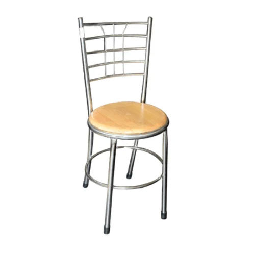 Silver Stainless Steel Dining Chair