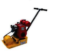 Soil Compactor - 18"x12"x10" Plate Size, 850kg Impact Force, 50-ft/min Travel Speed, Manual Control, 6-month Warranty, Yellow Finish