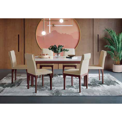 Terrene 6 Seater Dining Table Set No Assembly Required