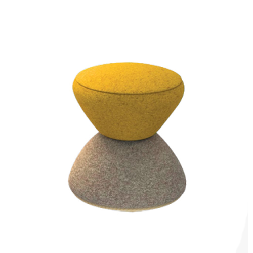 Yellow Loop Active Seating Pouf