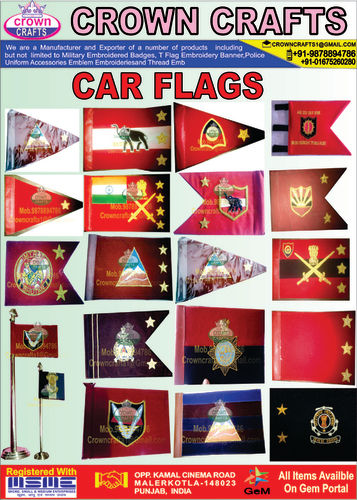 Embroidery car flags