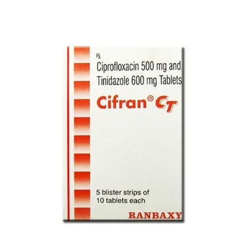 Ciprofloxacin Hcl 500 Mg And Tinidazole 600