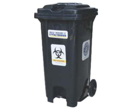 120 L Central Wheeled Dustbin With Pedal