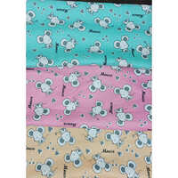 Mouse Printed Bonded Fabric - 72 Inch Width, Multicolour, Knitted Style | Cool Texture, Hand & Machine Washable, All-season Use