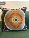 Wool Poufs - 18x18x14 Inches, 100% Wool, Multicolor | Lightweight, Removable Cover, Durable, Eco-friendly