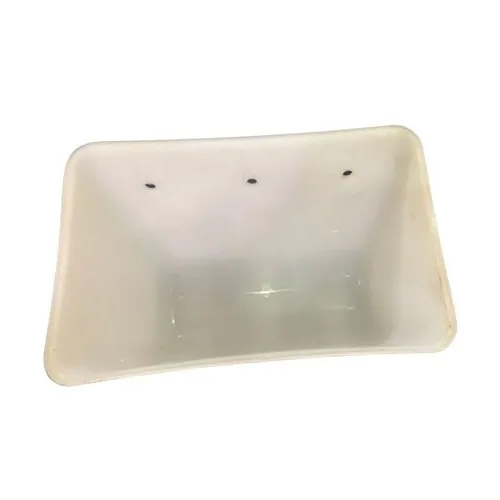 White Plastic Bucket Elevator - Plastic Material, Multiple Sizes Available | Industrial Application Solutions
